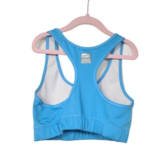 Nike Fit Blue Racerback Sports Bra M - Picture 4 of 6